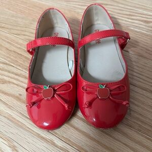 Gymboree Girls Apple Bow Ballet Flats - 11 (Little Kids)